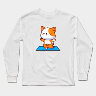 Zen Kitty Yoga Long Sleeve T-Shirt